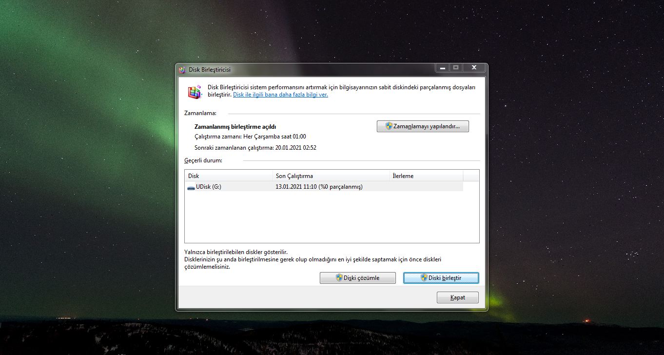 Bilgisayar Hızlandırma Yöntemi Disk Birleştirme Yapın